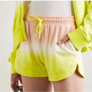 ATM Anthony Thomas Melillo Pink Neon Yellow Ombre Tie Dye Shorts Size XL‎